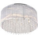Spring Morning 9 Light 20 inch Chrome Drum Shade Flush Mount Ceiling Light