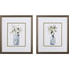 Florals Blue and Green Framed Art, Propac