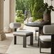 Bolster Back Java Black and Oyster White Outdoor Dining Chair