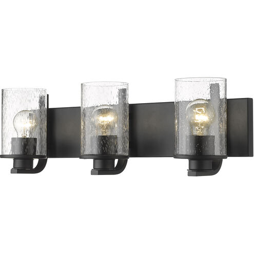 Beckett 3 Light 23 inch Matte Black Vanity Wall Light