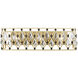 Windsor 3 Light 23.75 inch French Gold and Matte Black Bath Vanity Wall Light