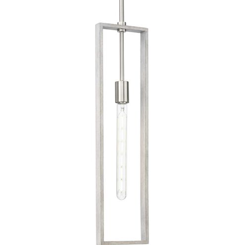 Boundary 1 Light 6 inch Brushed Nickel Pendant Ceiling Light, Design Series