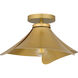 Wisp 1 Light 14.5 inch Light Gold Semi-Flush Mount Ceiling Light, Medium