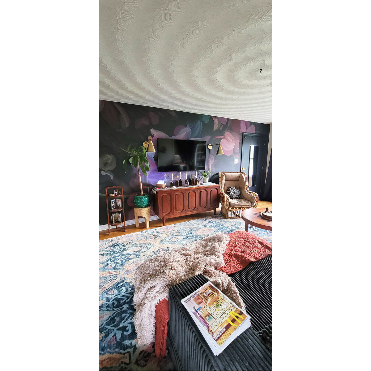 Library 1 Light 8 inch Black Wall Sconce Wall Light