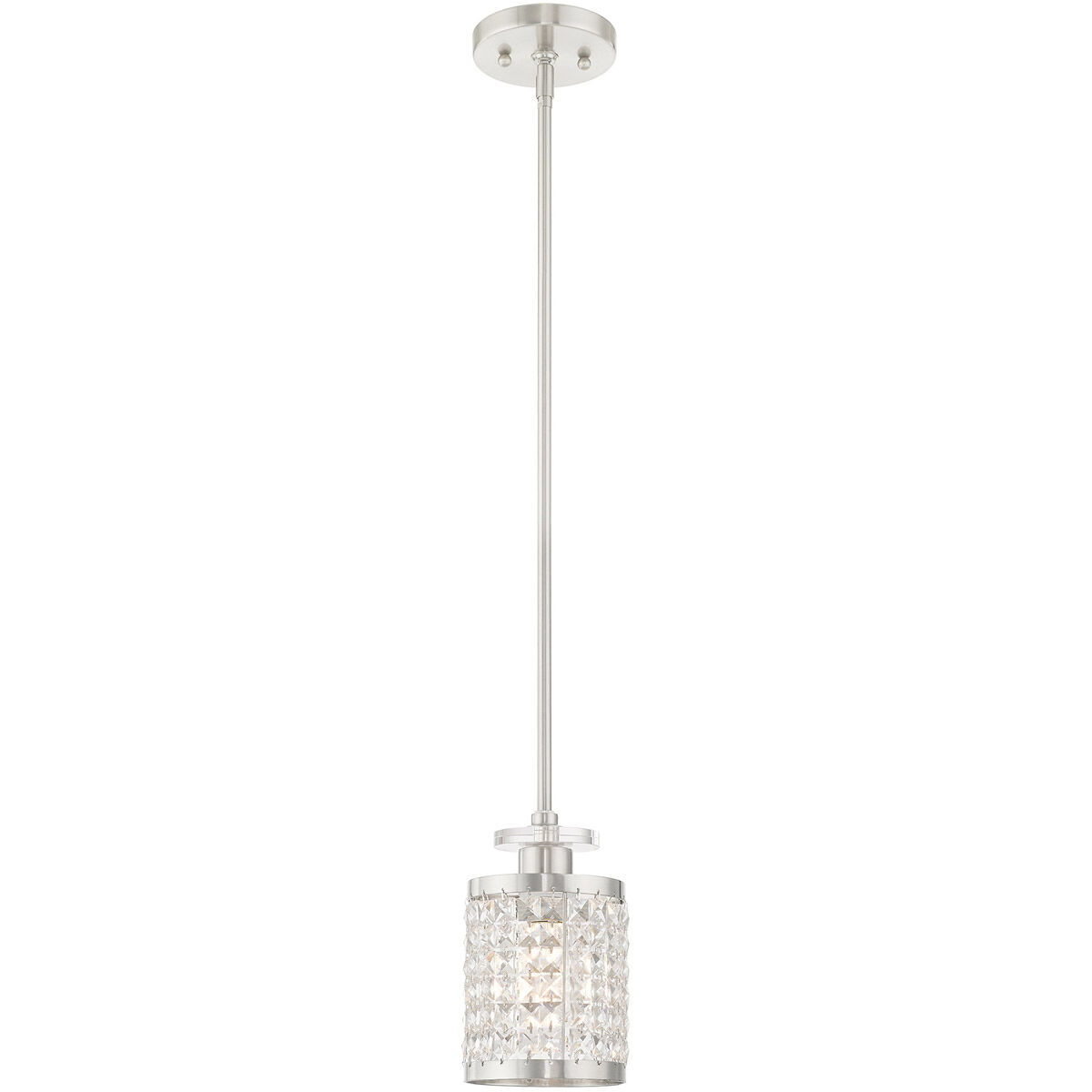 Grammercy 1 Light 5 inch Brushed Nickel Mini Pendant Ceiling Light