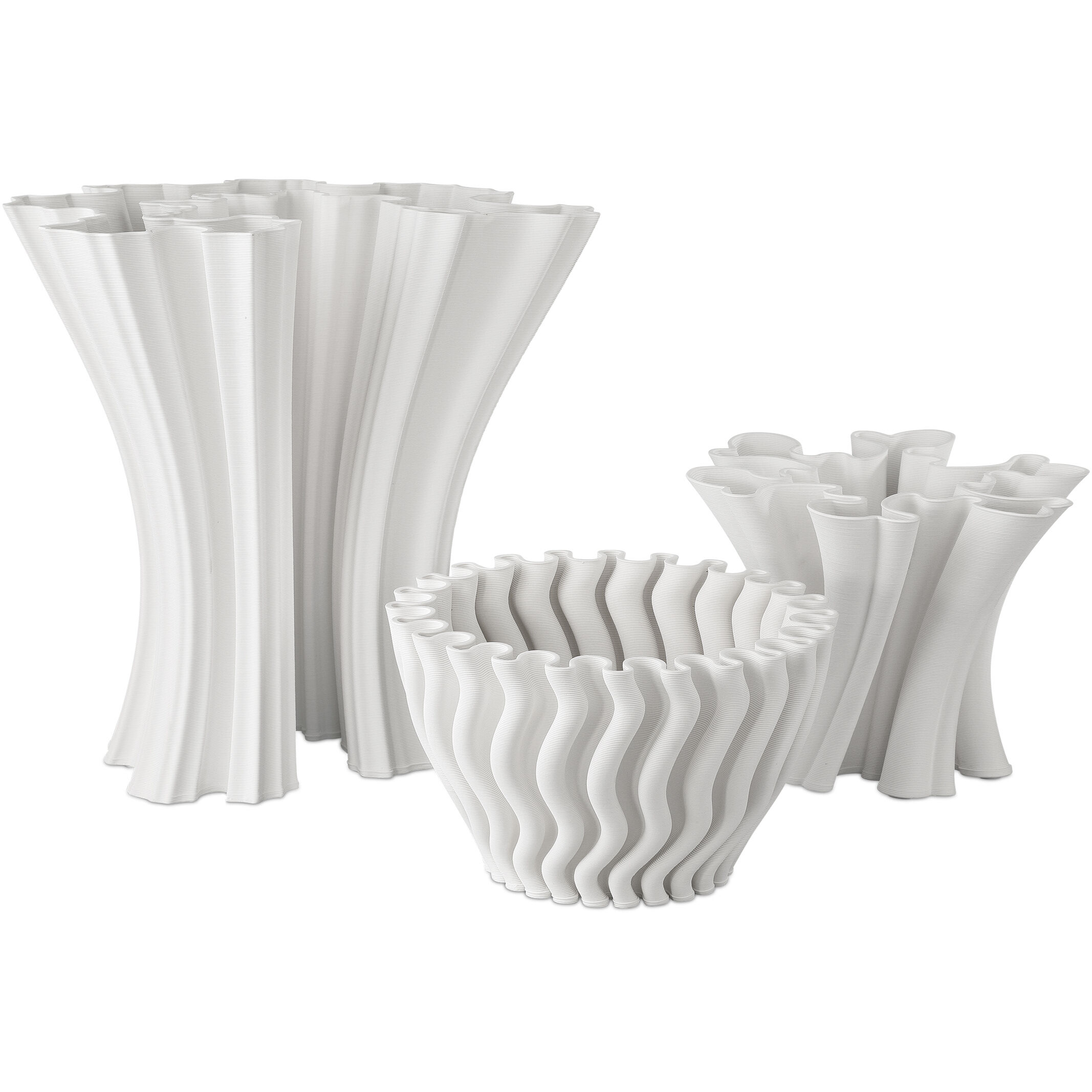 Godet 10.5 X 7.5 inch Twist Vase