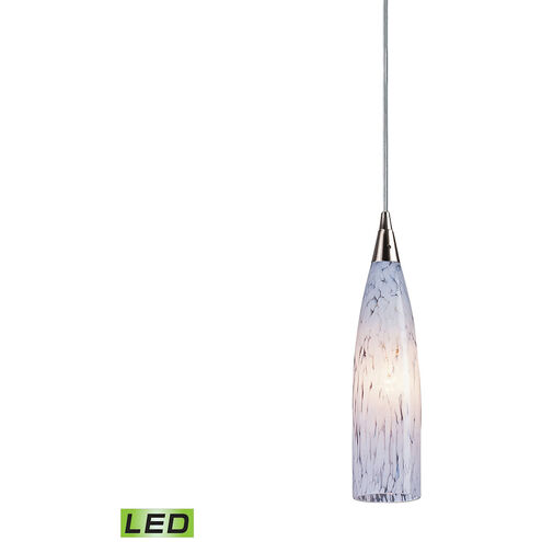 Blue Lagoon LED 3 inch Satin Nickel Mini Pendant Ceiling Light