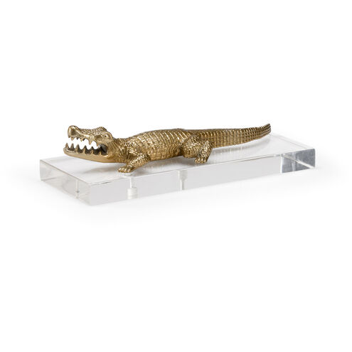 Wildwood Anituqe Brass/Clear Crocodile Accent