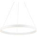 Sirius LED 24 inch White Pendant Ceiling Light, dweLED
