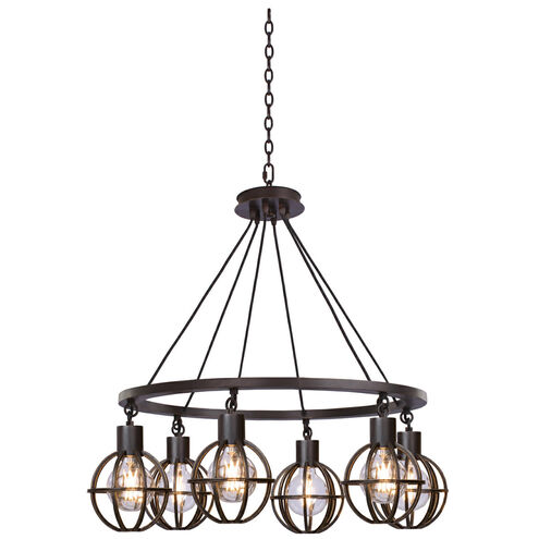 Cape May 6 Light 30 inch Tawny Port Pendant Ceiling Light