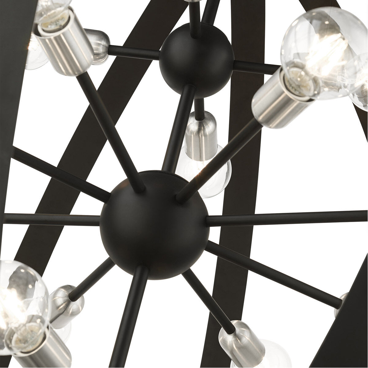 Modesto 16 Light 42 inch Black Foyer Chandelier Ceiling Light