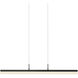 Stiletto LED 32.5 inch Satin Black Pendant Ceiling Light