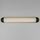 Capsule LED 36 inch Black with Natural Aged Brass Bath Vanity Light Wall Light