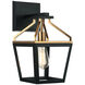 Mavonshire Wall Sconce Wall Light in Black and Aged Gold Brass