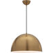 Tova 1 Light 20 inch Natural Aged Brass Single Pendant Ceiling Light