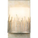 Sawgrass 1 Light 6 inch Silver Bath Light Wall Light in Silver Leaf with Antique