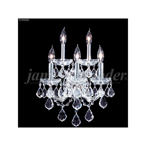 Maria Theresa Grand 5 Light 13 inch Silver Wall Sconce Wall Light, Grand