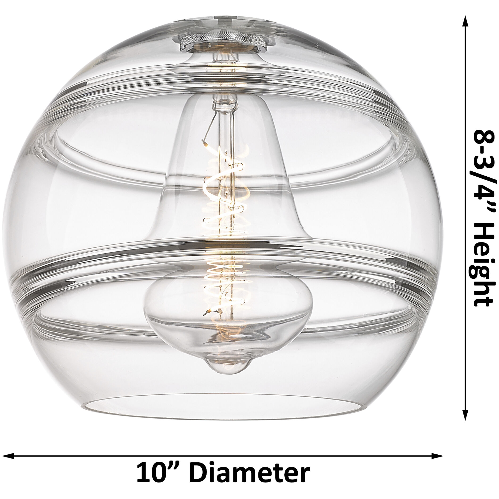 Ballston Rochester 1 Light 10 inch White Polished Chrome Stem Hung Mini Pendant Ceiling Light