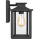 Wakefield 1 Light 11 inch Earth Black Outdoor Wall Lantern