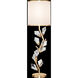 Foret 35.5 inch 100 watt Gold Console Lamp Portable Light in Champagne Fabric