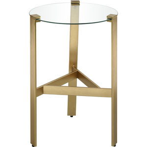 Scott 24 X 16 inch Gold Leaf with Clear Accent Table