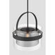 Ravik 1 Light 15.5 inch Dark Matte Black Convertible Pendant/Semi-Flush Mount Ceiling Light
