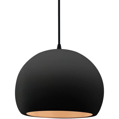 Radiance LED 10 inch Carbon Matte Black and Champagne Gold and Matte Black Pendant Ceiling Light