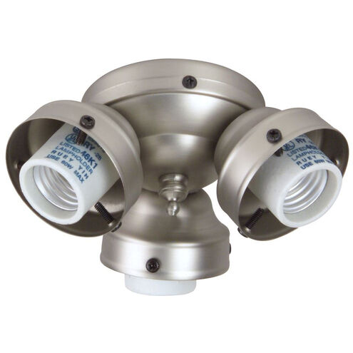 Universal LED Chrome Fan Light Fitter, Shades Sold Separately