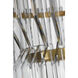 Waterford Killarney LED 32 inch Natural Brass Layered Chandelier Ceiling Light