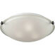 Sunglow 3 Light 17 inch Brushed Nickel Flush Mount Ceiling Light