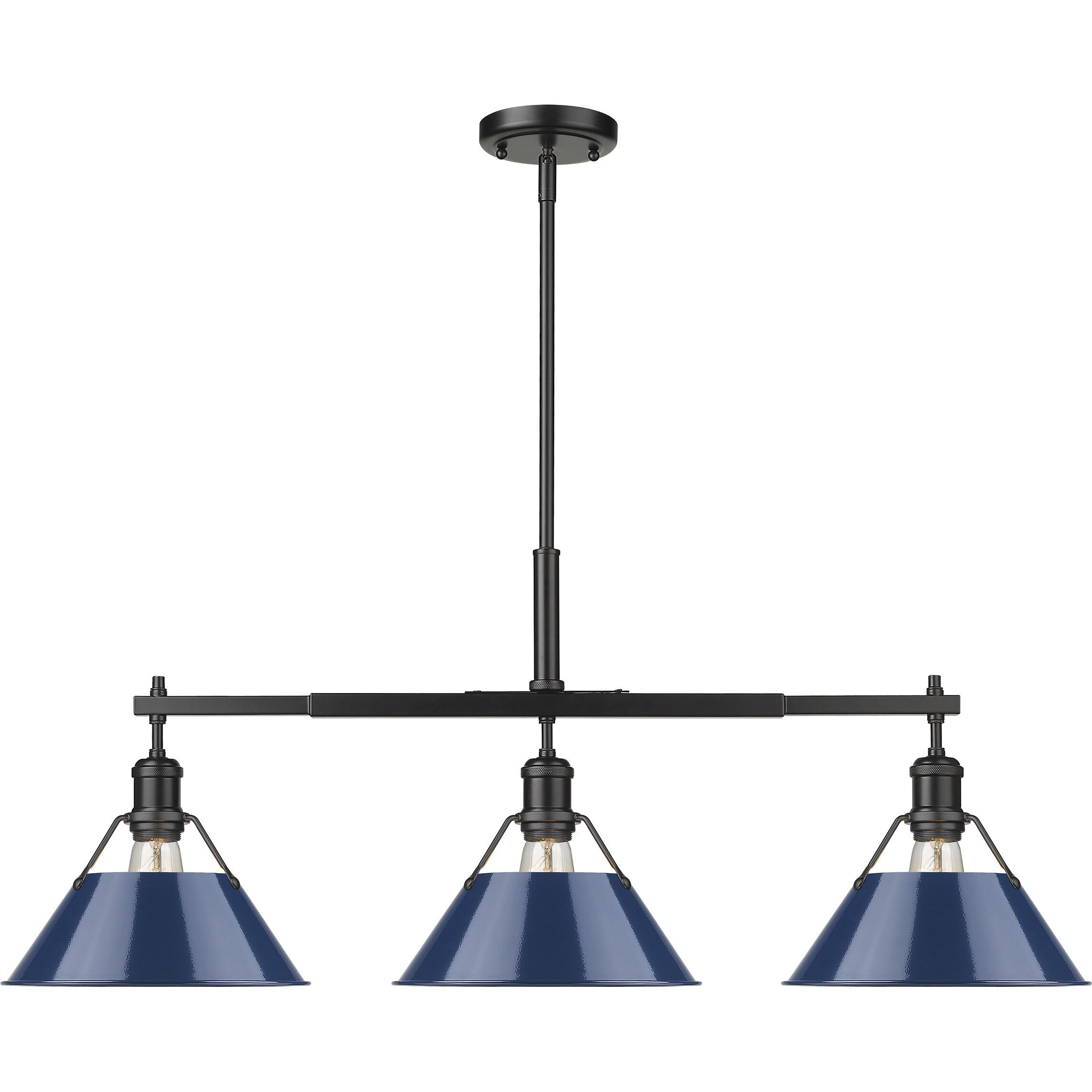 Yep Orwell Island Light Ceiling Light in Matte Black, Navy
