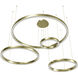 Aria LED 51 inch Polished Brass Multi Port Pendant Ceiling Light