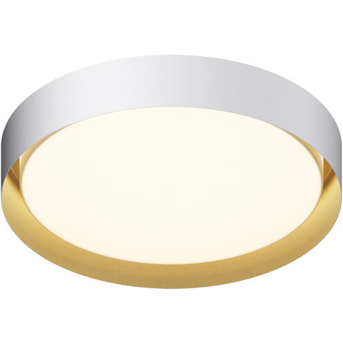 Echo LED 24 inch White/Gold Flush Mount Ceiling Light
