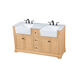 Franklin 60 X 22 X 35 inch Natural Wood Bathroom Vanity Cabinet