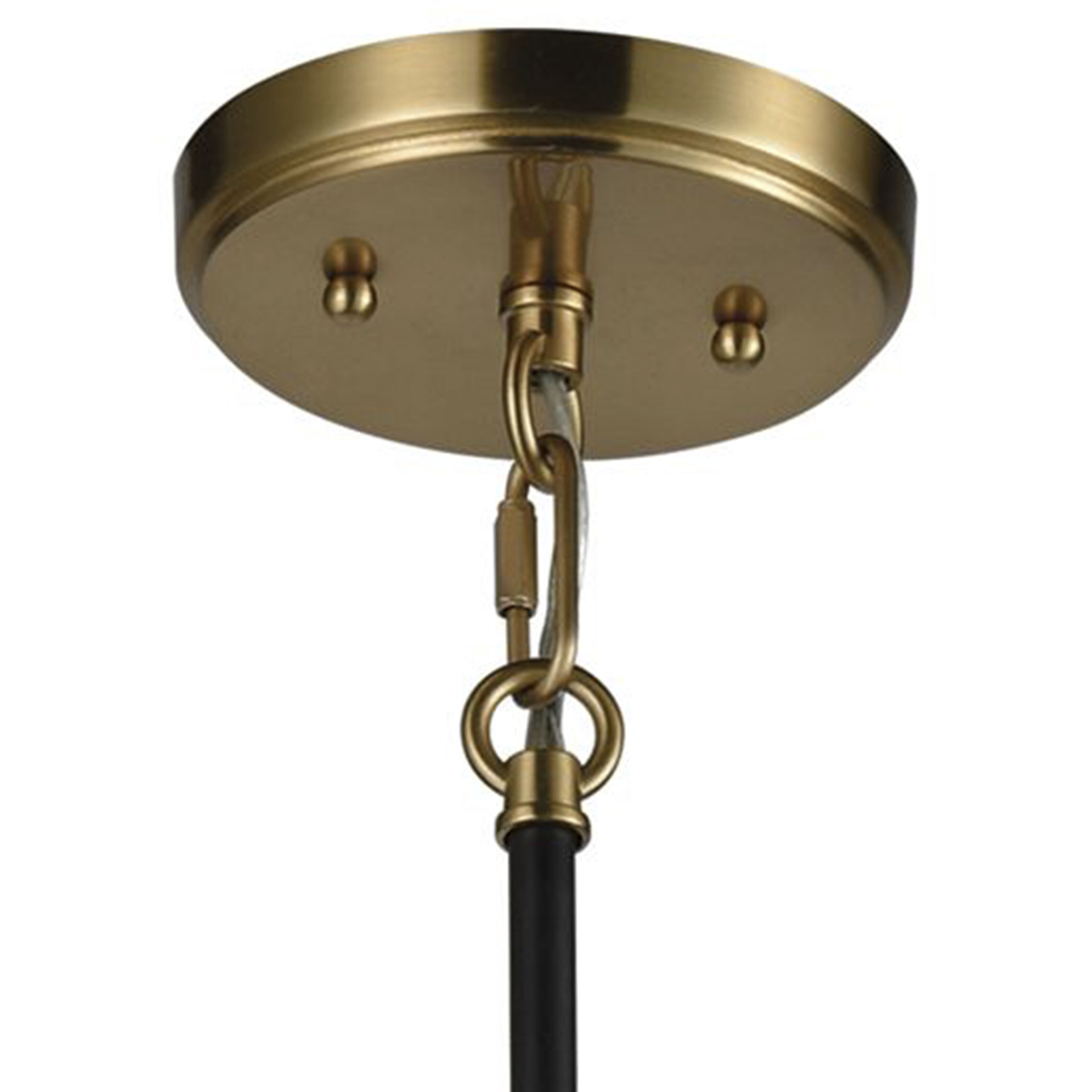 Mandeville 8 Light 31 inch Satin Brass with Oil Rubbed Bronze Chandelier Ceiling Light