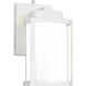 Lantern LED 10 inch White Outdoor Wall Lighting, WAC Limited