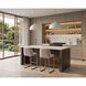 Boden White / Chocolate Kitchen Island