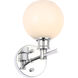 Collier 1 Light 6 inch Chrome Wall sconce Wall Light