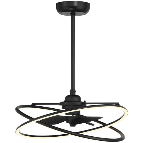 Dorado 14 inch Matte Black with Black Blades Fan D'Lier