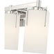 Froselle 3 Light 22 inch Polished Nickel Bathroom Vanity Light Wall Light