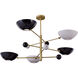 Canada 5 Light 32 inch Gold Chandelier Ceiling Light