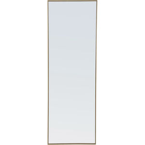 Monet 60 X 18 inch Brass Wall Mirror