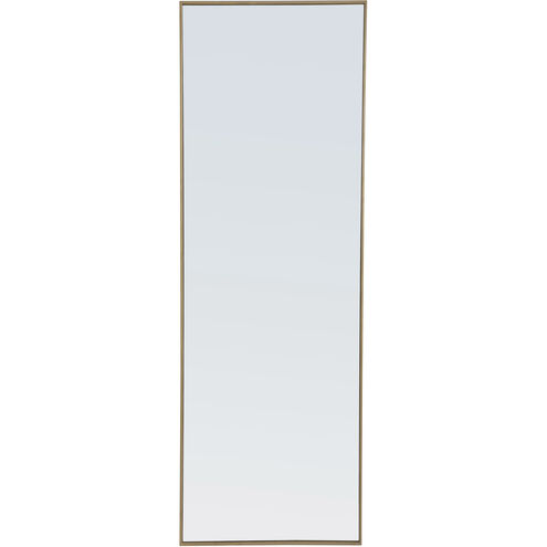 Monet 60 X 18 inch Brass Wall Mirror