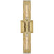 Monte 2 Light 5 inch Heritage Brass Bath Light Wall Light