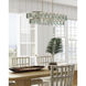 Settat 5 Light 40.25 inch Silver Leaf Chandelier Ceiling Light