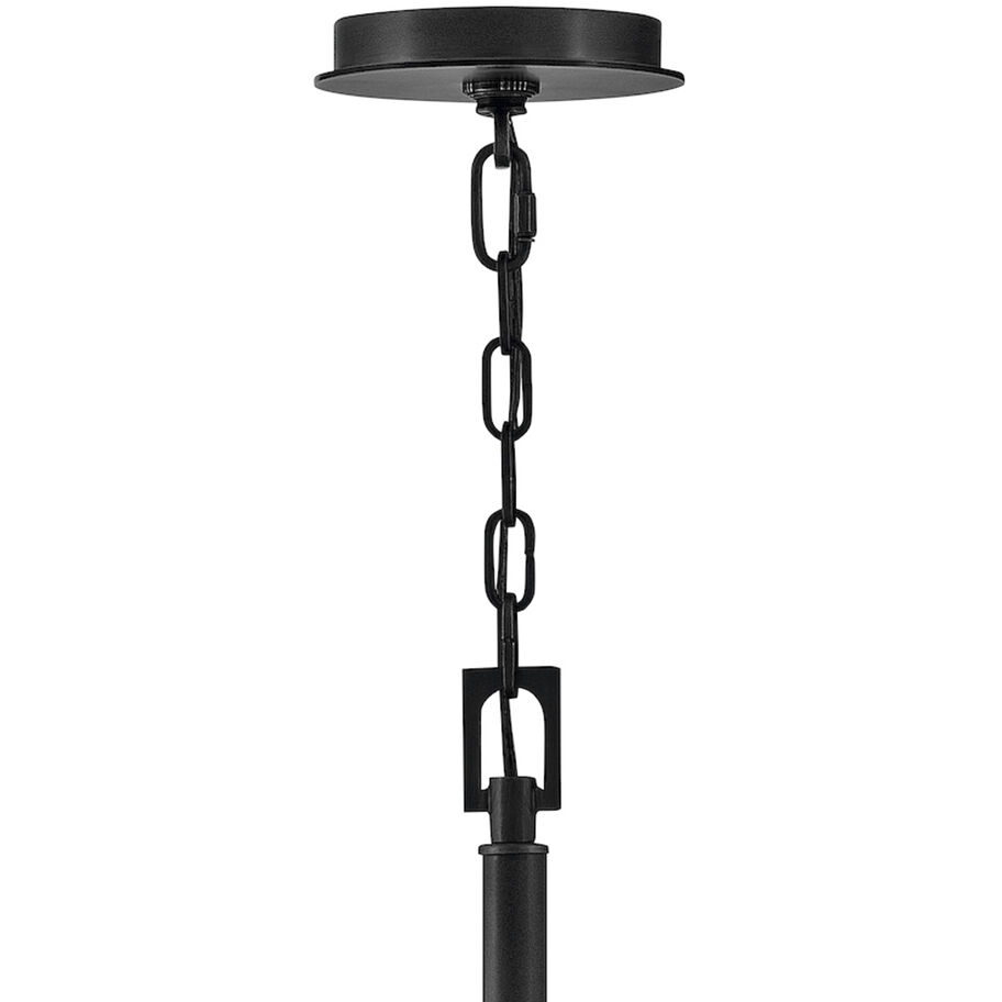Fenwick 6 Light 28 inch Black Chandelier Ceiling Light