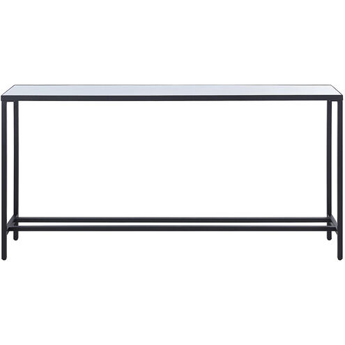 Bodin 60 inch Matte Black and White Console Table