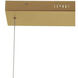 Philo LED 39.75 inch Aged Brass Horizontal Pendant Ceiling Light