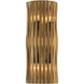 Aven 4 Light 6.75 inch Sand Coal Black and Legacy Brass ADA Wall Sconce Wall Light