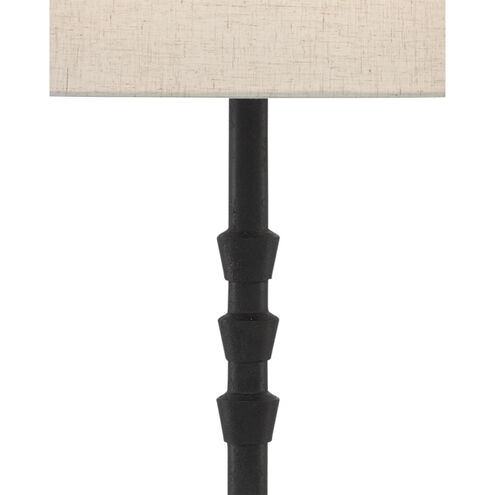 Lohn 29.5 inch 150 watt Molé Black Table Lamp Portable Light